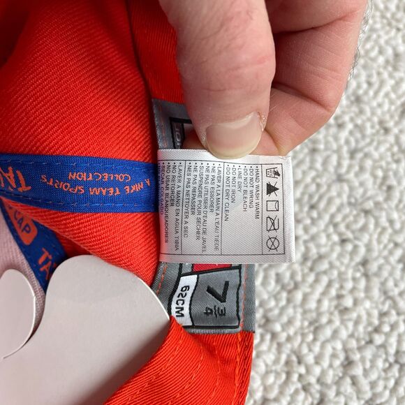 Nike Jason Kidd Hat Cap Fitted 7-3/4 Orange Joseph Pilots High School Air Jordan - Picture 8 of 14